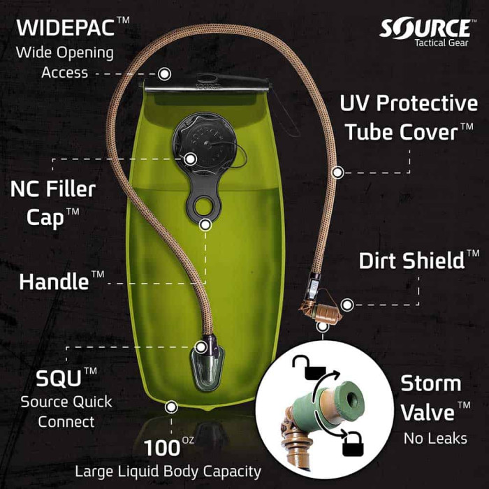 Питьевая система Source WXP 3L Storm valve Black (4500130103)