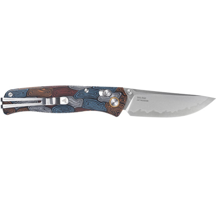 Ніж складаний SRM Medal 255L-GQ2, Lam. 140Cr, G10, Damascus Pattern (255L-GQ2)