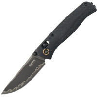 Нож складной SRM Medal 255L-MB3 (8.2 см) 140Cr / Micarta черный (255L-MB3)