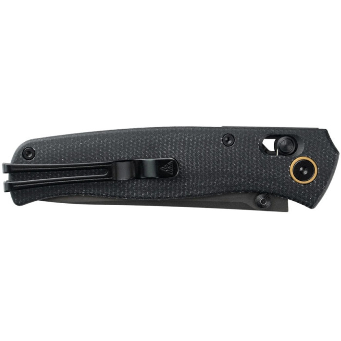 Нож складной SRM Medal 255L-MB3 (8.2 см) 140Cr / Micarta черный (255L-MB3)