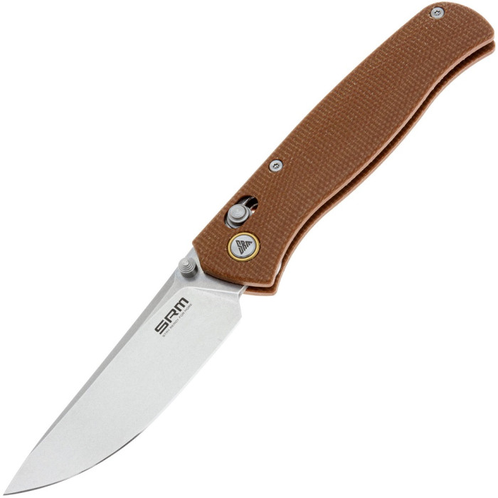 Нож складной SRM Medal 255L-MN, 10Cr15CoMoV, Micarta, Brown (255L-MN)