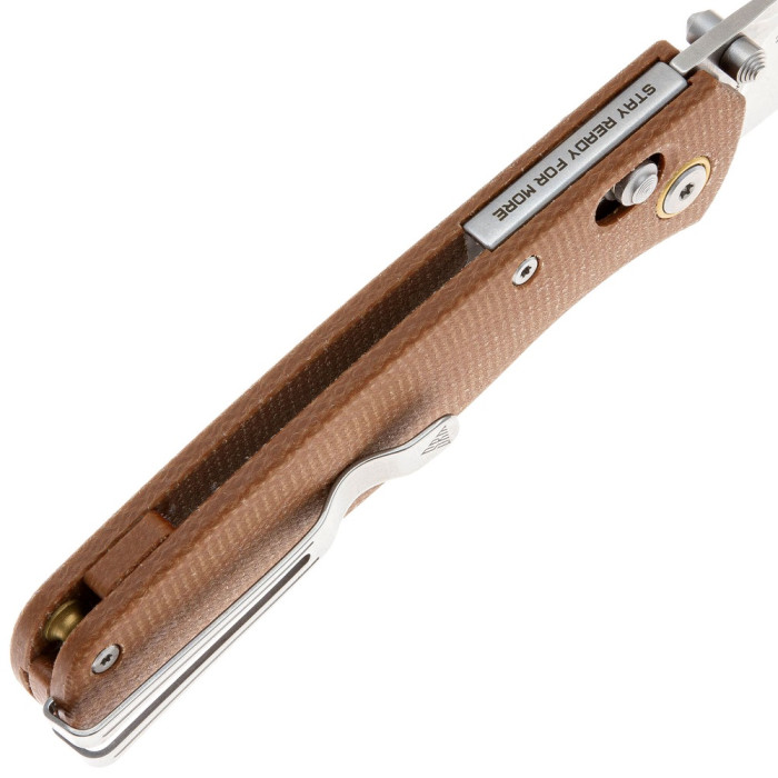 Нож складной SRM Medal 255L-MN, 10Cr15CoMoV, Micarta, Brown (255L-MN)