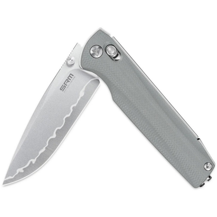 Нож складной SRM Terrier 258L-GK2 (9.3 см) 140Cr / G10 серый (258L-GK2)