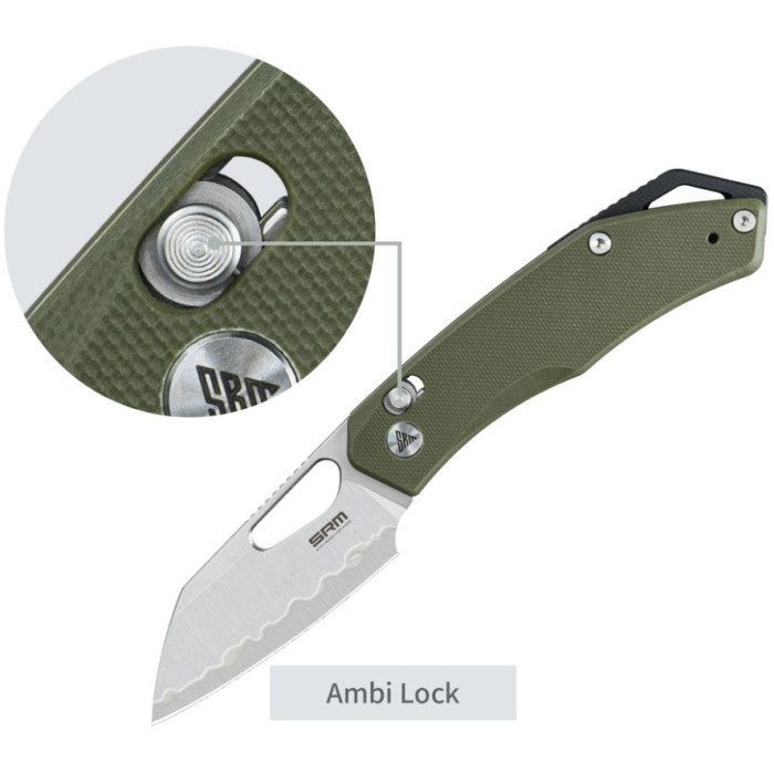 Нож складной SRM Cub 261M-GP2, 140Cr, G10, Green (261M-GP2)