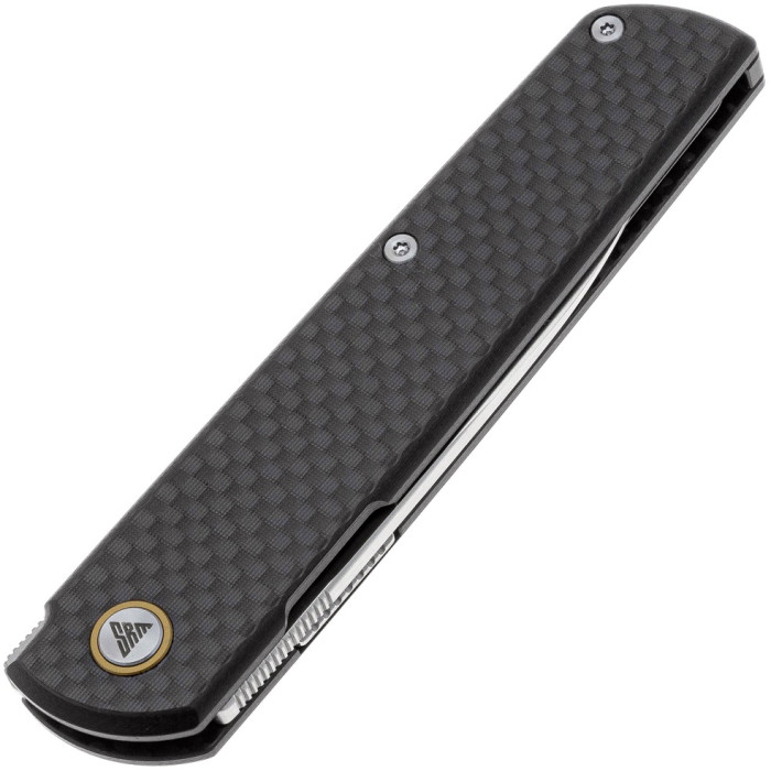 Ніж складаний SRM Qrick 408L-KB, Sandvik 14C28N, G10 + carbon fiber, Black (408L-KB)
