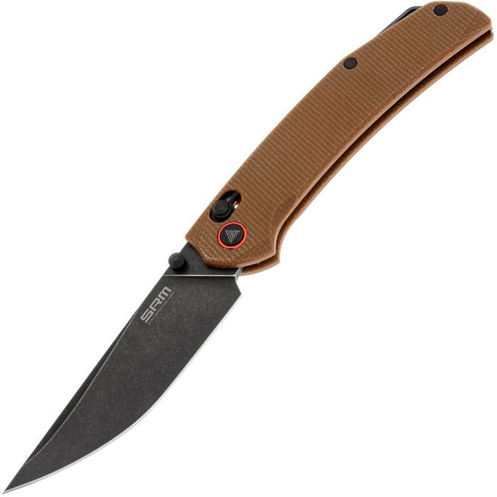 Ніж складаний SRM Asika 411L-MN, Sandvik 14C28N, Micarta, Brown (411L-MN)