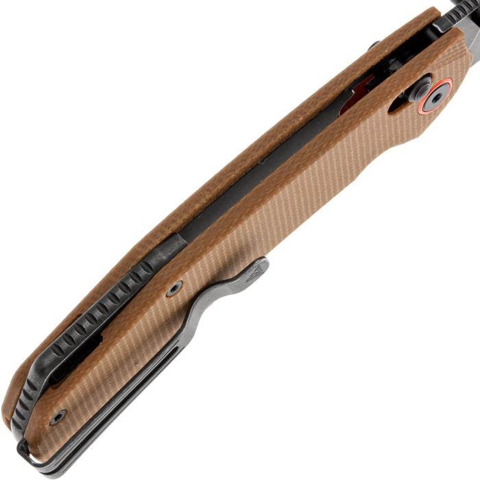 Ніж складаний SRM Asika 411L-MN, Sandvik 14C28N, Micarta, Brown (411L-MN)