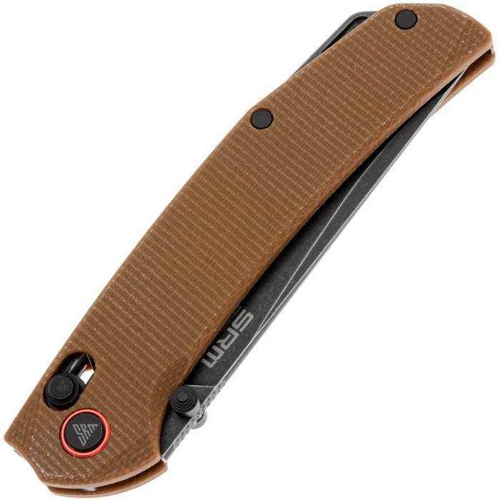 Ніж складаний SRM Asika 411L-MN, Sandvik 14C28N, Micarta, Brown (411L-MN)