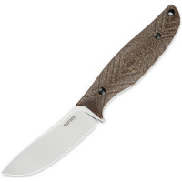 Ніж з чохлом SRM Fossa 605T-MW, (8.8 см) 14C28N / Micarta коричневий (605T-MW)