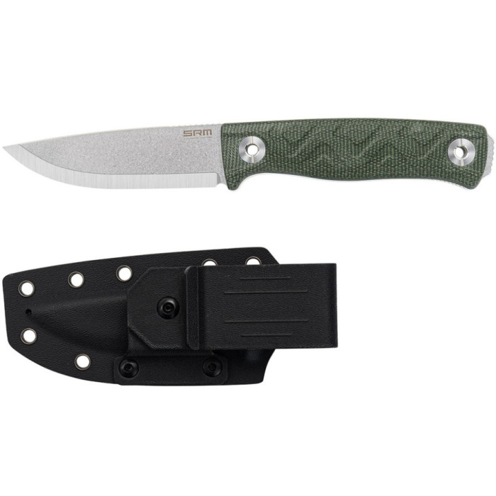 Ніж SRM Bushcut 702T-MP, Sandvik 14C28N, Micarta, Green (702T-MP)