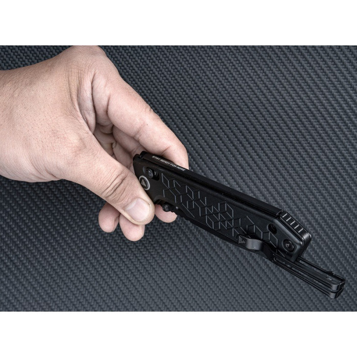 Ніж складаний SRM Rubik 7228B-AB, Sandvik 14C28N, Aluminum, Black (7228B-AB)
