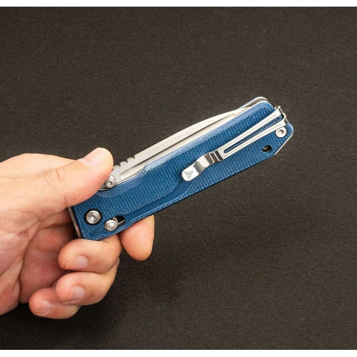 Нож складной SRM Rubik 7228B-ME2, 140Cr, Micarta, Blue (7228B-ME2)