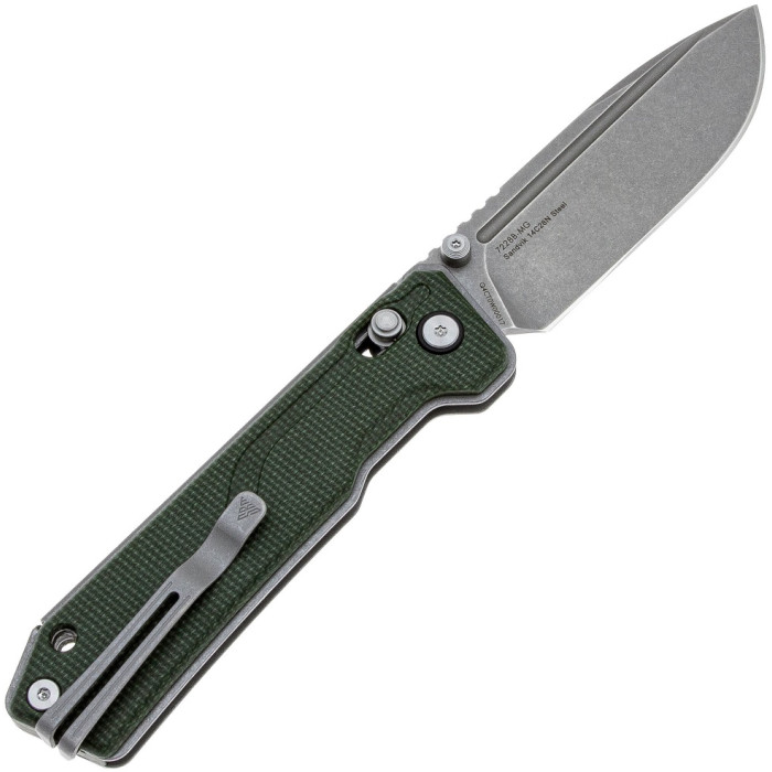 Ніж складаний SRM Rubik 7228B-MG, Sandvik 14C28N, Micarta, Green (7228B-MG)