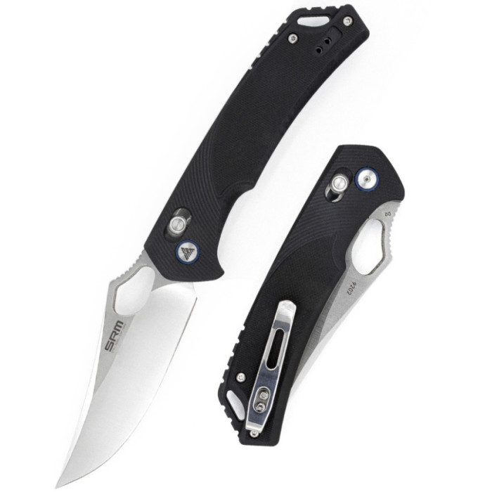 Ніж складаний SRM Retriever 9202, D2, G10, Black (9202)