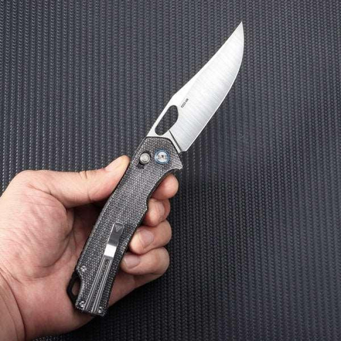 Ніж складаний SRM Retreiver 9203-MB, 10Cr15CoMoV, Micarta, Black (9203-MB)