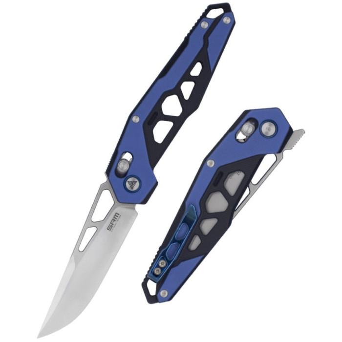 Нож складной SRM Mecha, (8.3 см) D2 / G10, Blue (9225-GI)