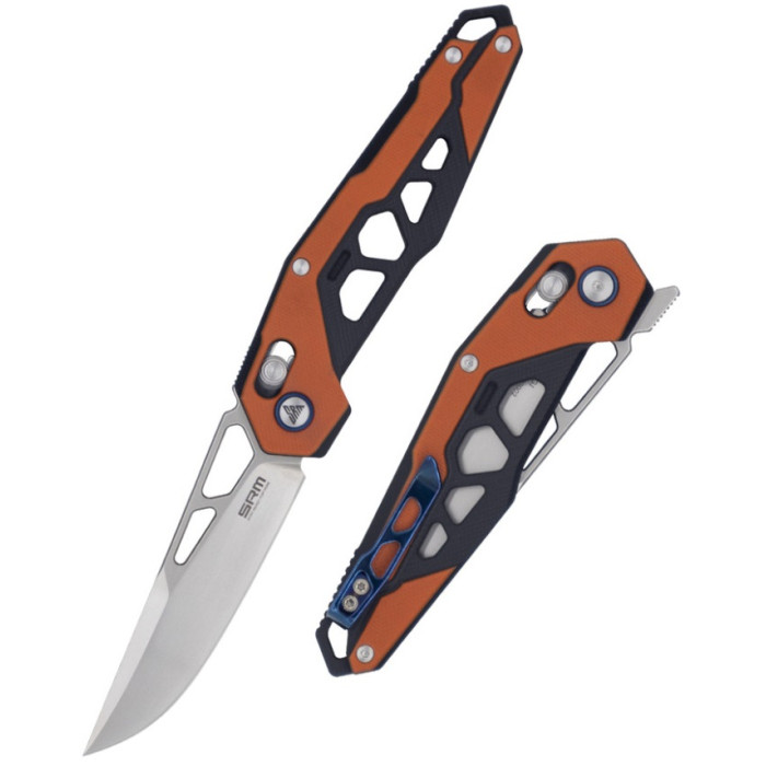 Нож складной SRM Mecha, (8.3 см) D2 / G10, Orange (9225-GJ)