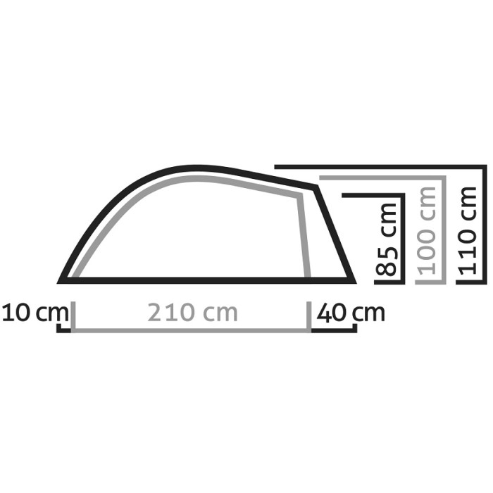 Палатка Salewa Litetrek II light grey/cactus (013.003.0864)