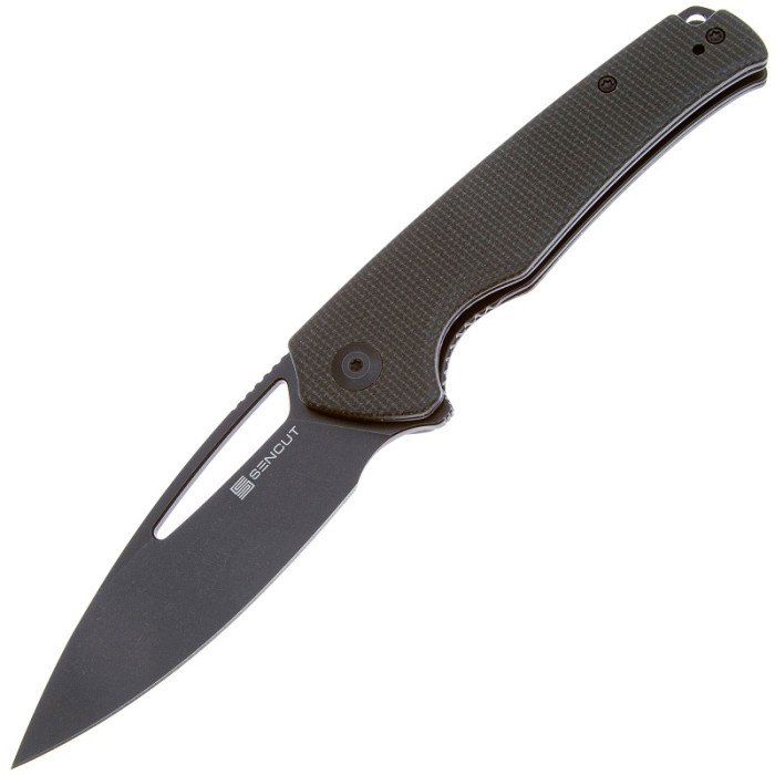Ніж складаний Sencut Mims, (8.8 см) 9Cr18MoV / Micarta темно-зелений (S21013-3)