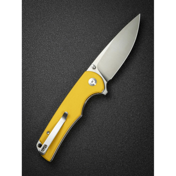 Нож складной Sencut Praktisk, (9.1 см) 9Cr18MoV / G10 желтый (S24019-2)