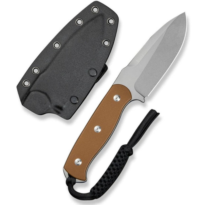 Нож Sencut Toxodon, (11.6 см) 9Cr18MoV / G10 коричневый (S24036-3)