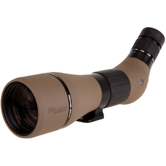 Подзорная труба Sig Sauer OSCAR8, 27-55X80MM, HDX LENS, ANGLED EYEPIECE, FDE (SOO82001)
