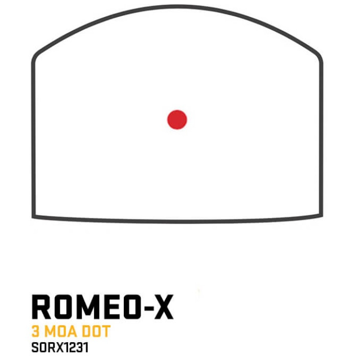 Приціл коліматорний Sig Sauer ROMEO-X COMPACT-BLACKOUT, OPEN, 3 MOA RED DOT, BLACK (SORX1231)