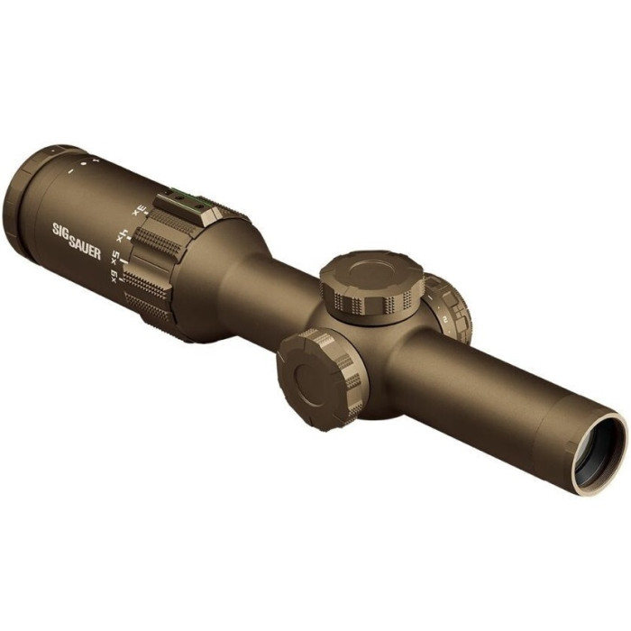 Приціл оптичний Sig Sauer TANGO6T 1-6X24MM, 30MM, FFP, 556-762 HORSESHOE ILLUM, 0.2 MRAD, FDE (SOT61231)