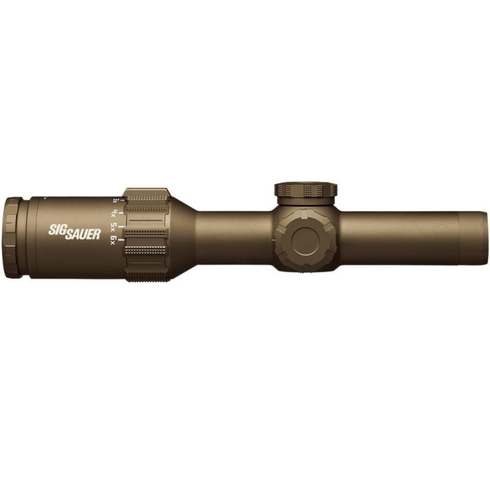 Приціл оптичний Sig Sauer TANGO6T 1-6X24MM, 30MM, FFP, 556-762 HORSESHOE ILLUM, 0.2 MRAD, FDE (SOT61231)