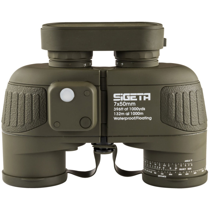 Бинокль Sigeta Admiral 7x50 Military floating/compass/reticle морской (65810)