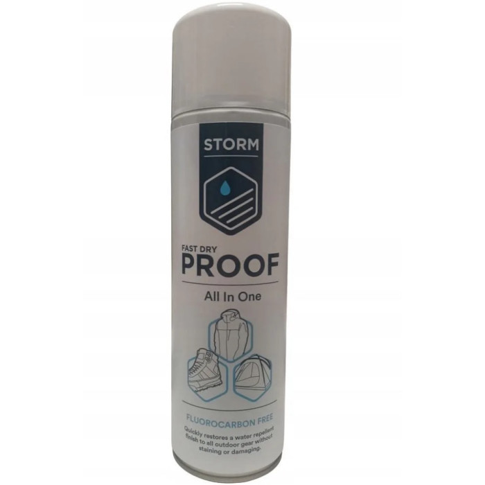 Водовідштовхувальне просочення для одягу та спорядження Storm Fast Dry Proofer (Spray On) 500ml (035.0008)