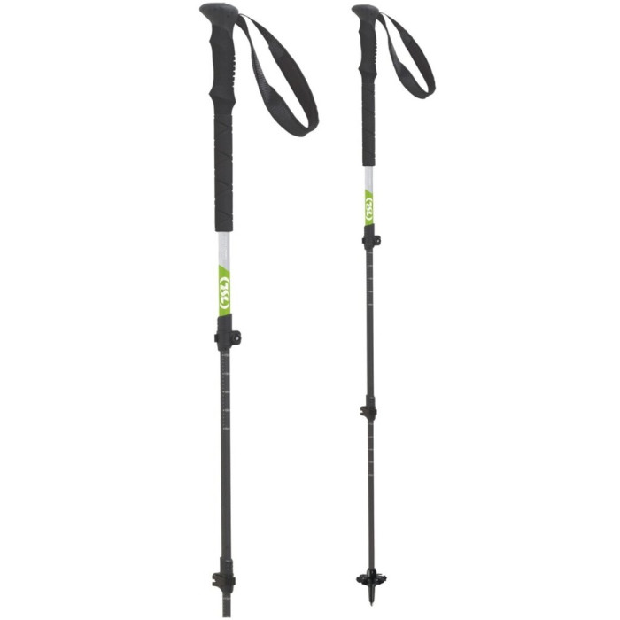 Трекінгові палиці TSL Hiking Alu Compact 3 Cross, Grey/Green (PFBHAC3C)