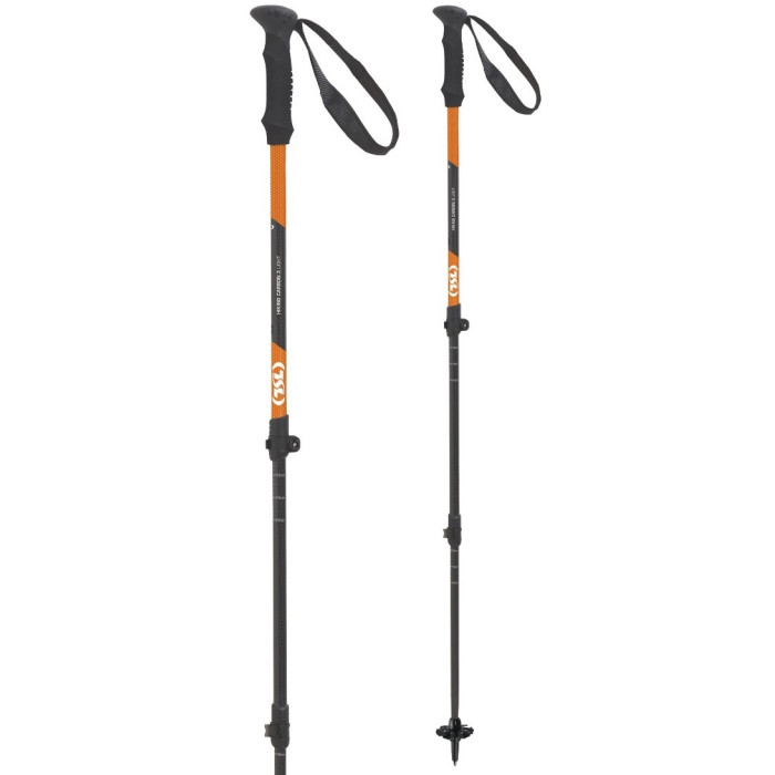 Треккинговые палки TSL Hiking Carbon 3 Light, Black/Orange (PFBHC3L)