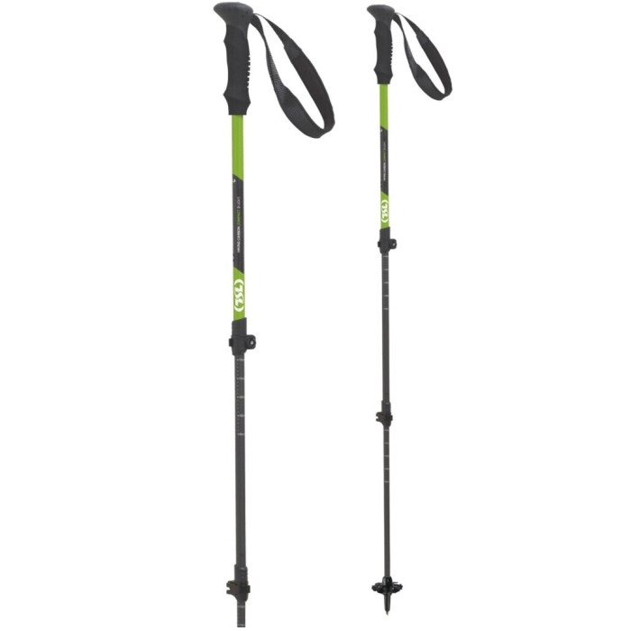 Трекінгові палиці TSL Hiking Carbon Compact 3 Light, Black/Green (PFBHCC3L)