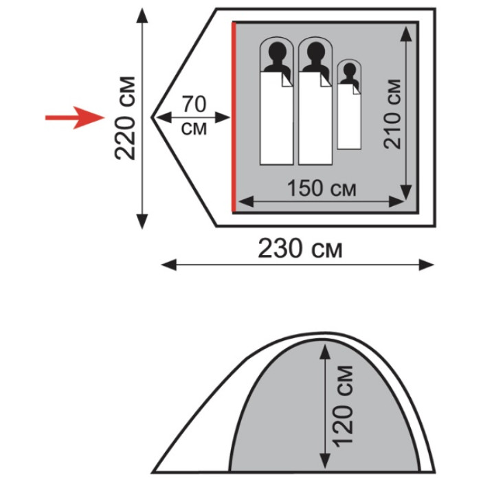 Намет Totem Tepee 2 (V2) (UTTT-020)