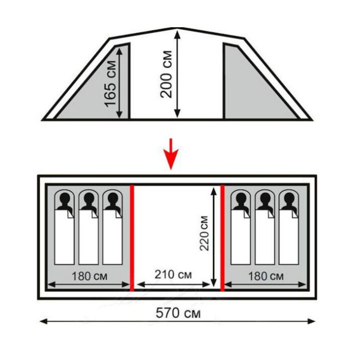 Намет Totem Hurone 6 (V2) (TTT-035)