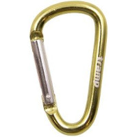 Карабин алюминиевый без муфты Tramp 6 cm yellow (TRA-006-yellow)
