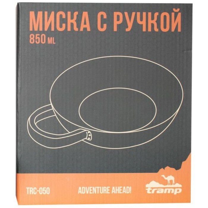 Миска нержавіюча з ручкою Tramp 850ml (UTRC-050)