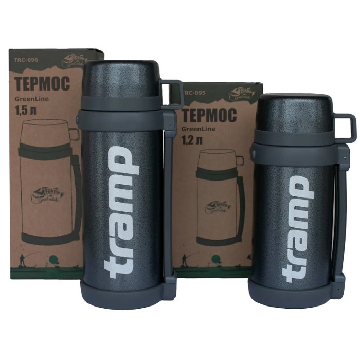 Термос Tramp Greenline 1.2L grey (TRC-095-grey)
