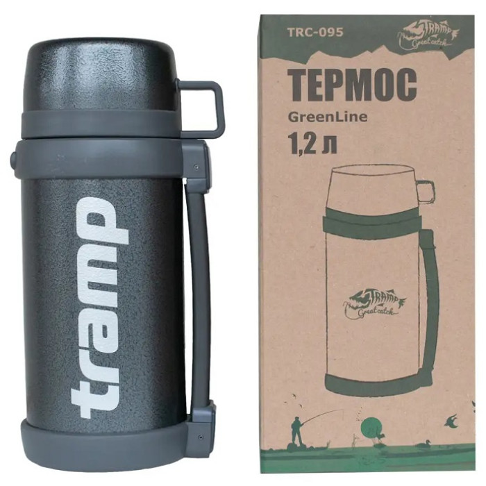 Термос Tramp Greenline 1.2L grey (TRC-095-grey)
