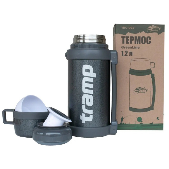 Термос Tramp Greenline 1.2L grey (TRC-095-grey)