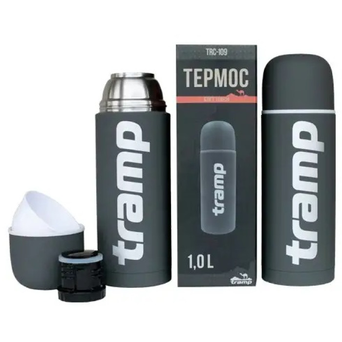 Термос Tramp Soft Touch 1L grey (UTRC-109-grey)