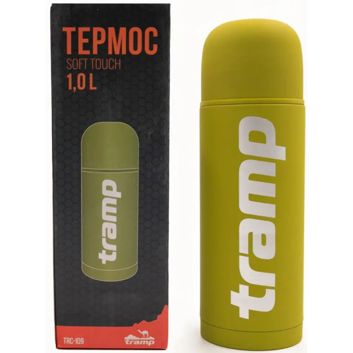 Термос Tramp Soft Touch 1L yellow (TRC-109-yellow)