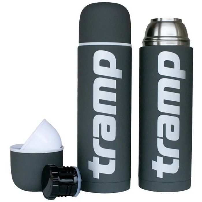 Термос Tramp Soft Touch 1.2L grey (UTRC-110-grey)