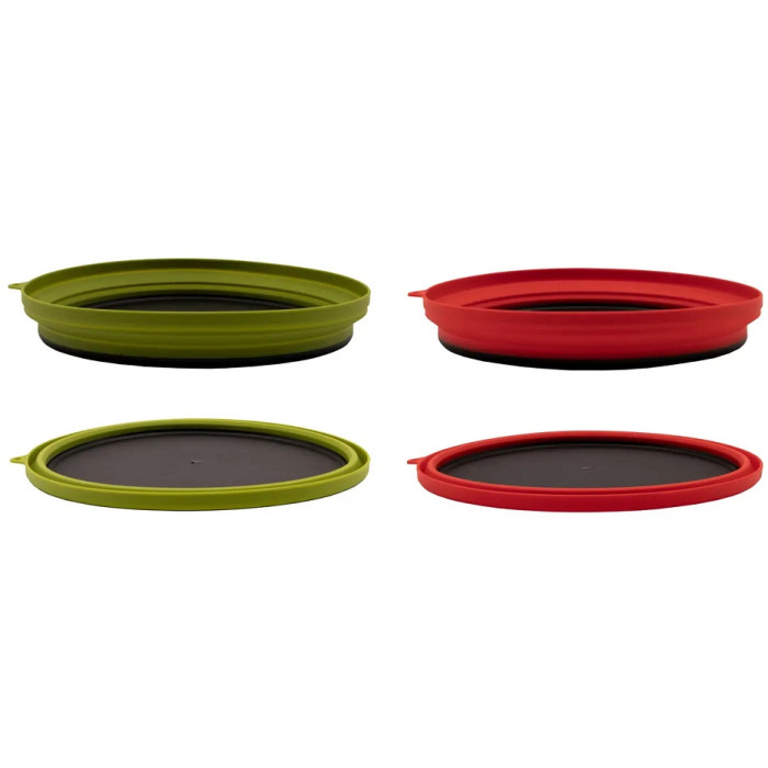 Тарелка плоская силиконовая с пластиковым дном Tramp 1050ml terracota (TRC-124-terracota)