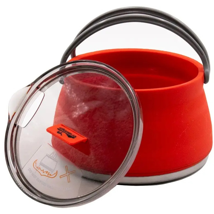 Чайник силиконовый с металлическим дном Tramp 1L terracota (TRC-125-terracota)