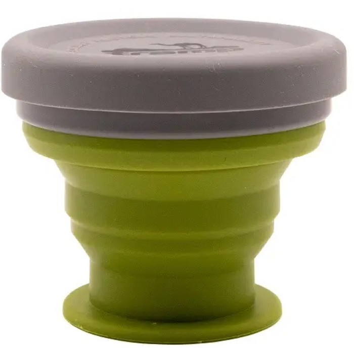 Склянка складана силіконова Tramp з кришкою 200ml green (UTRC-126-green)