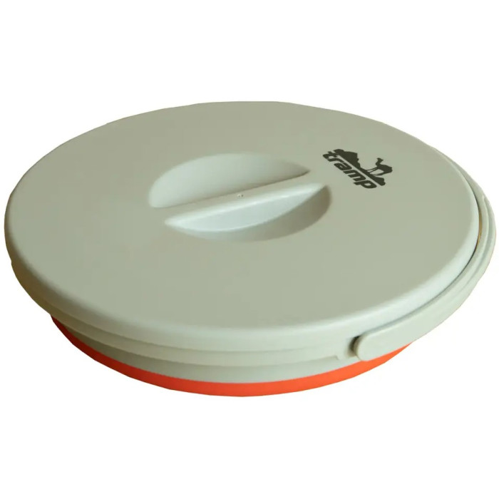 Відро складане силіконове з кришкою Tramp 5L red (TRC-127-red)