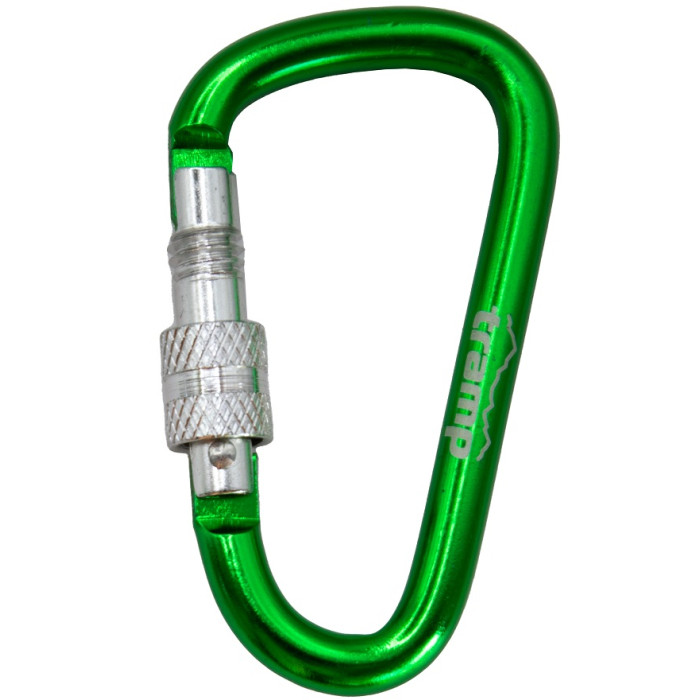 Набор карабинов алюминиевых сувенирных (10 шт) Tramp 7 cm green (UTRA-302-green)
