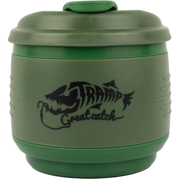 Кухоль складаний силіконовий з кришкою Tramp 350ml olive (UTRC-082-olive)